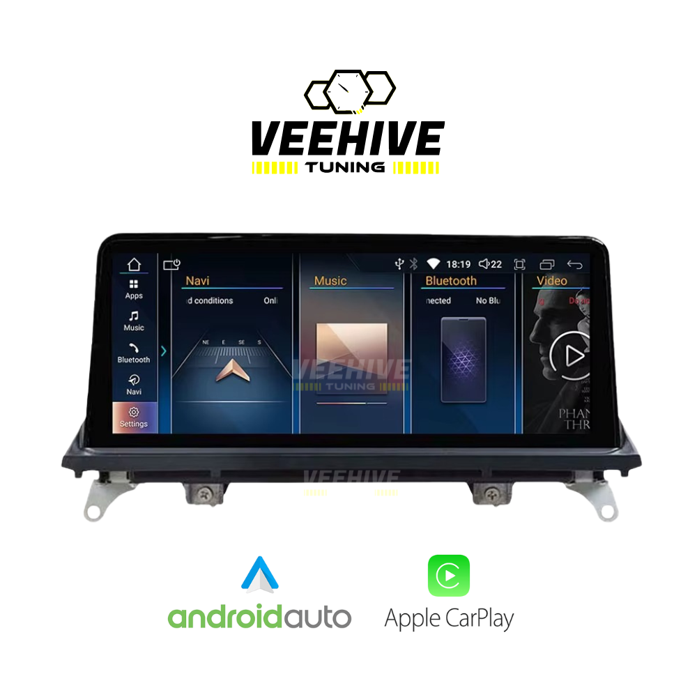 BMW X6 E71 Linux Touchscreen w/ Built in Wireless CarPlay & Android Auto