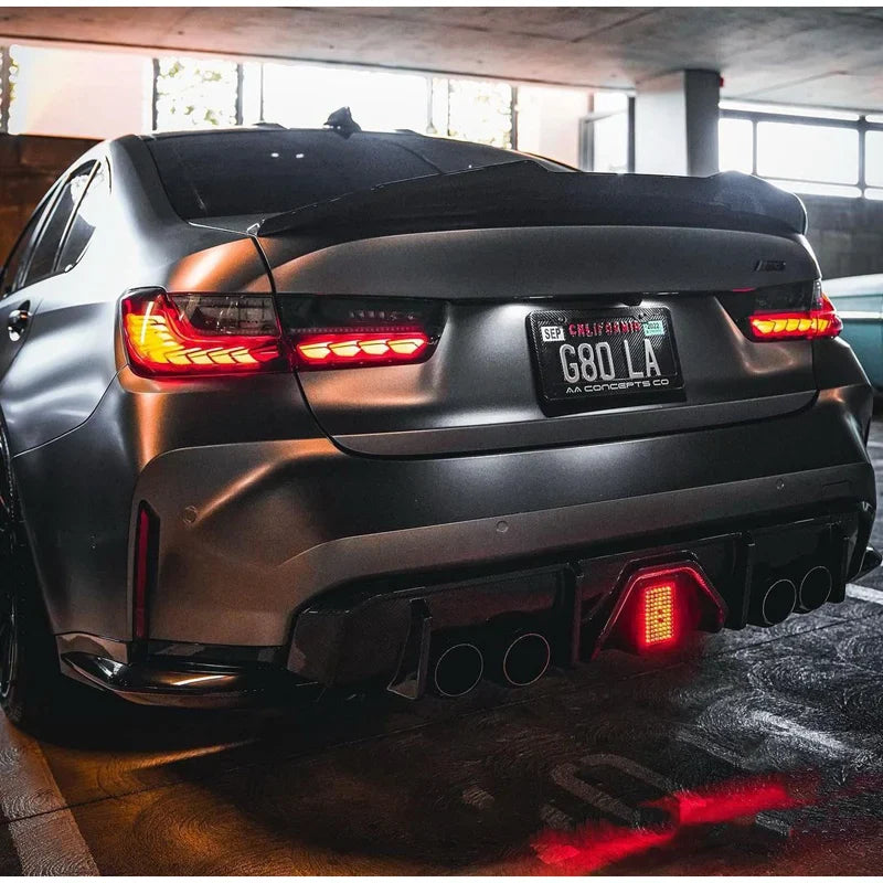Diffuser Black with LED Light for BMW M3 G80 | G81 | M4 G82 | G83