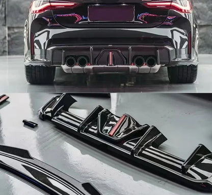 Diffuser Carbon Fiber with LED Light for BMW M3 G80 | G81 | M4 G82 | G83