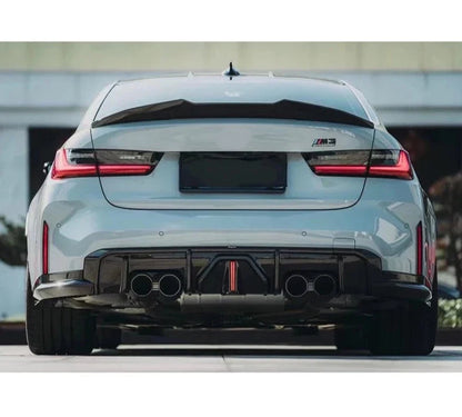 Diffuser Carbon Fiber with LED Light for BMW M3 G80 | G81 | M4 G82 | G83
