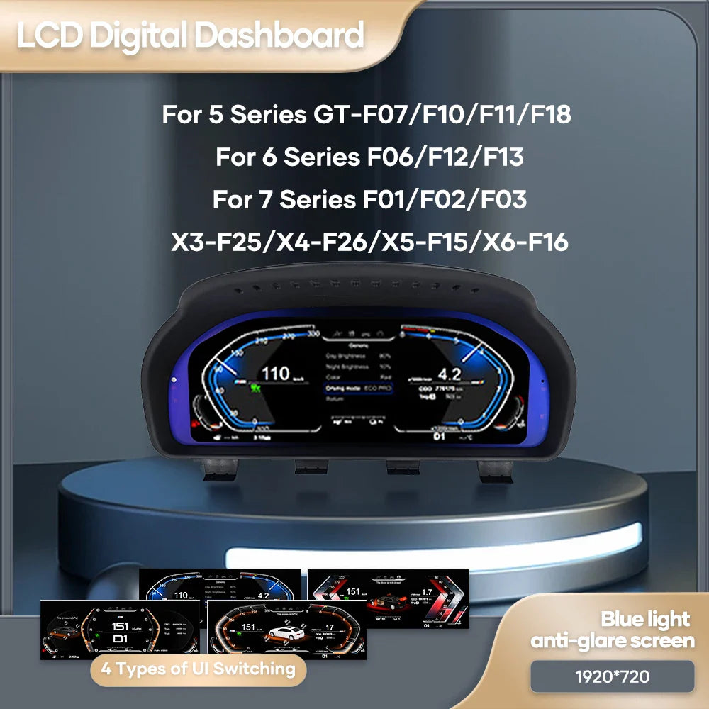 Digital Cluster | Virtual Cockpit | for BMW | F10 F11 F06 F12 F13 F01 F02 F03 F25 F26 F15 F16