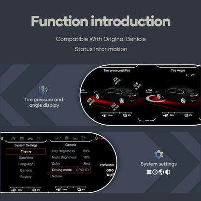 Digital Cluster | Virtual Cockpit | for BMW | F10 F11 F06 F12 F13 F01 F02 F03 F25 F26 F15 F16