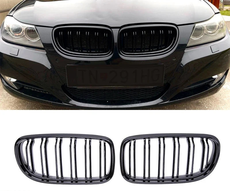 Dual Slat Kidney Grilles | for BMW 3 Series E90 | E91 | E92 | E93 LCI