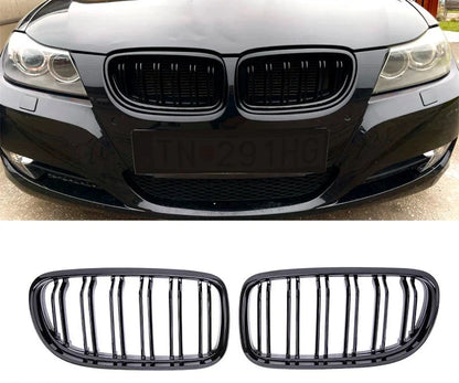 Dual Slat Kidney Grilles | for BMW 3 Series E90 | E91 | E92 | E93 LCI