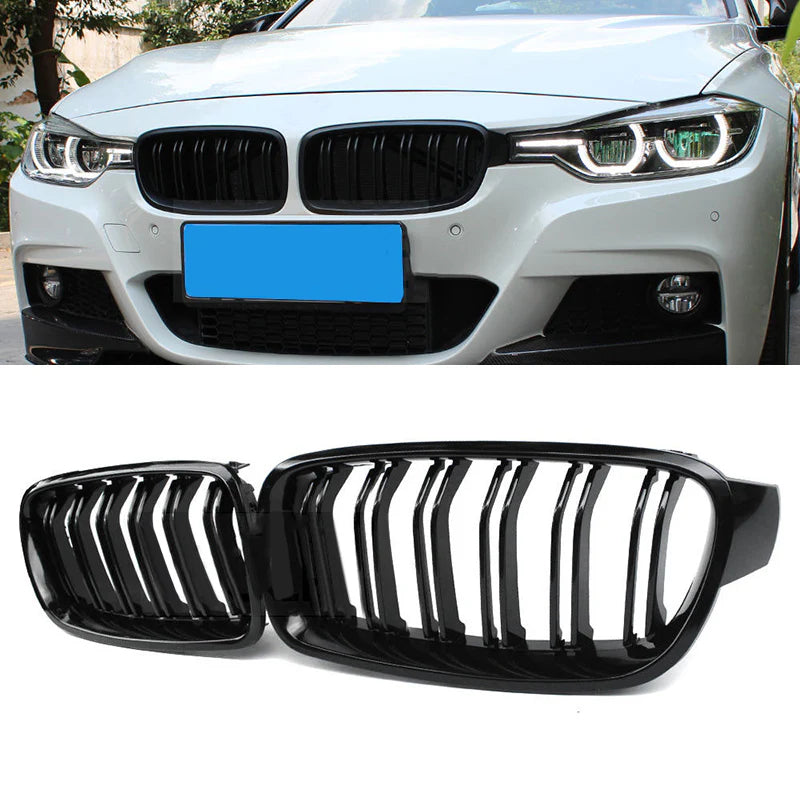 Dual Slat Kidney Grilles | for BMW 3 Series F30 | F31