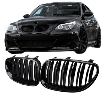 Dual Slat Kidney Grilles | for BMW 5 Series E60 | E61