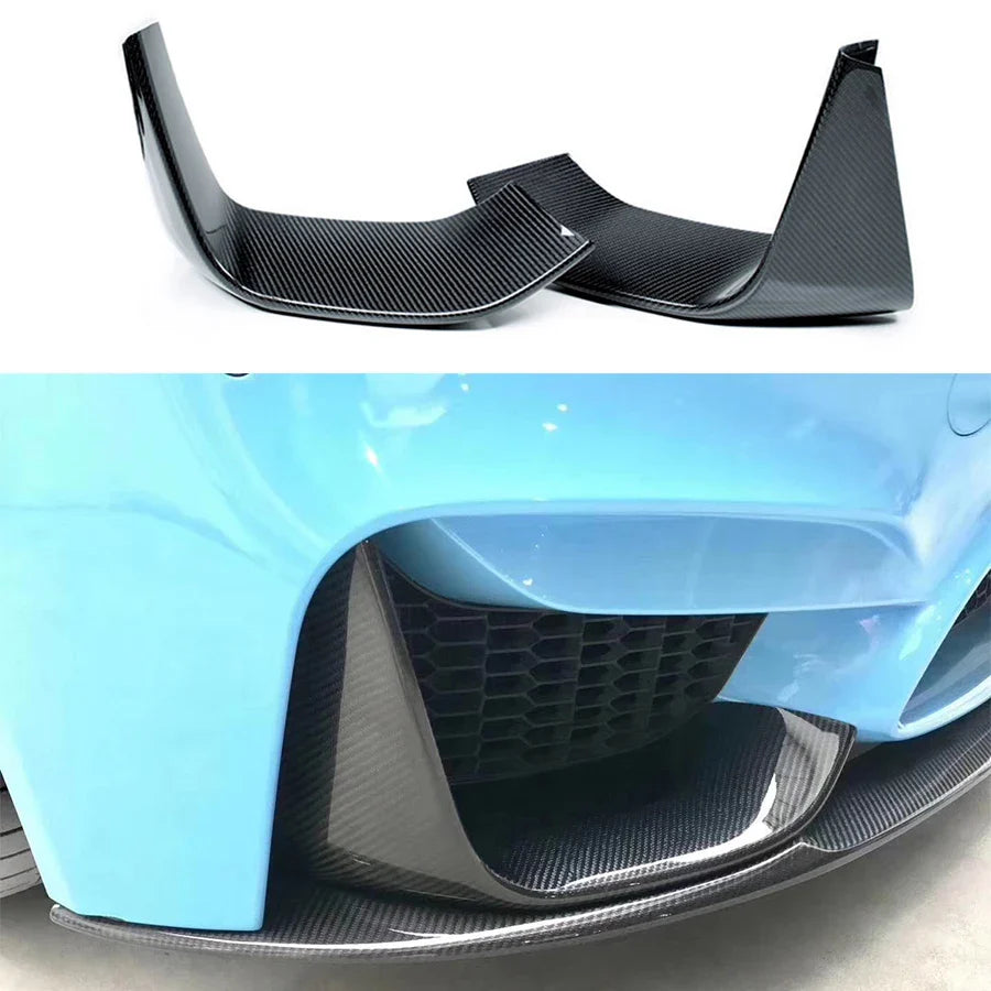 Front Bumper Side Splitter Spoiler | Carbon Fiber | for BMW | M3 F80 | M4 F82
