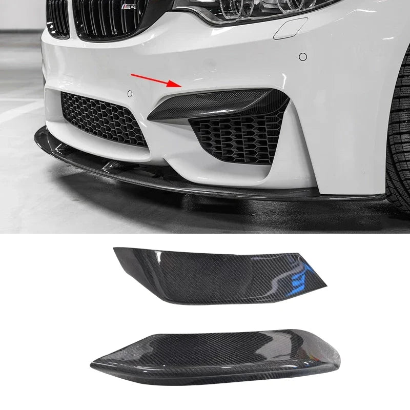 Front Bumper Side Splitter Spoiler | Carbon Fiber | for BMW | M3 F80 | M4 F82