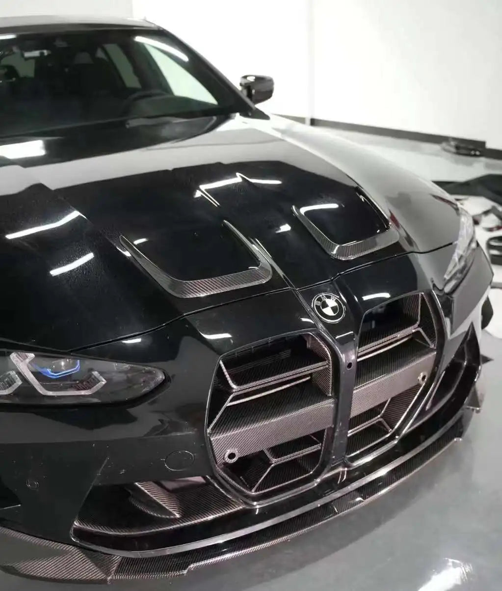 Front Grille CSL Look Dry Carbon Fiber Without ACC | for BMW M3 G80 | M3 G81 | M4 G82 | M4 G83