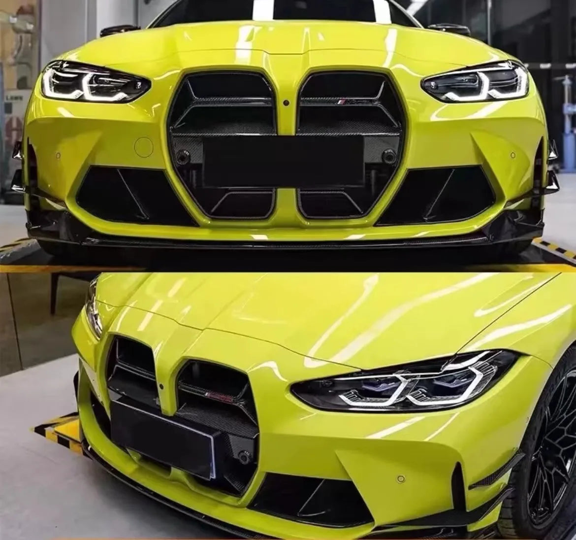 Front Grille CSL Look Dry Carbon Fiber Without ACC | for BMW M3 G80 | M3 G81 | M4 G82 | M4 G83