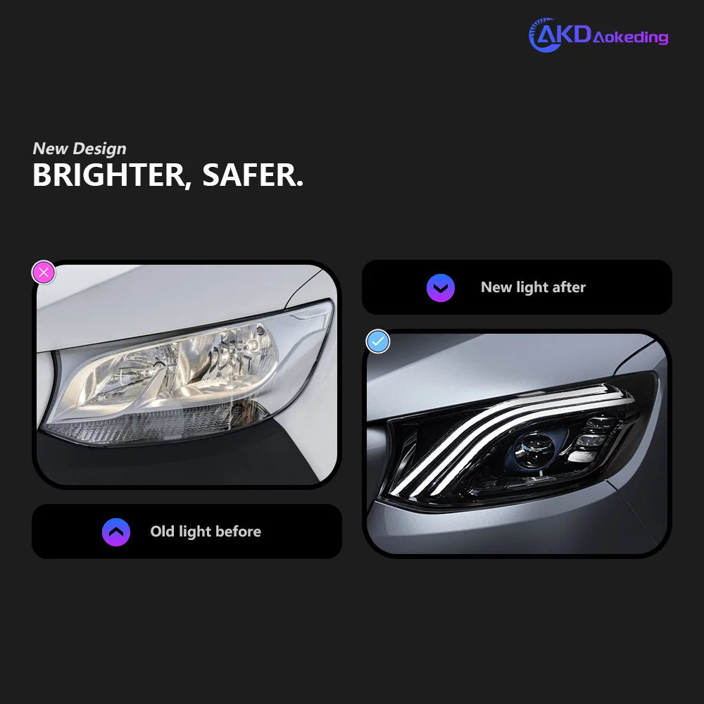 Headlights | Maybach Style | for Mercedes | Sprinter VS30