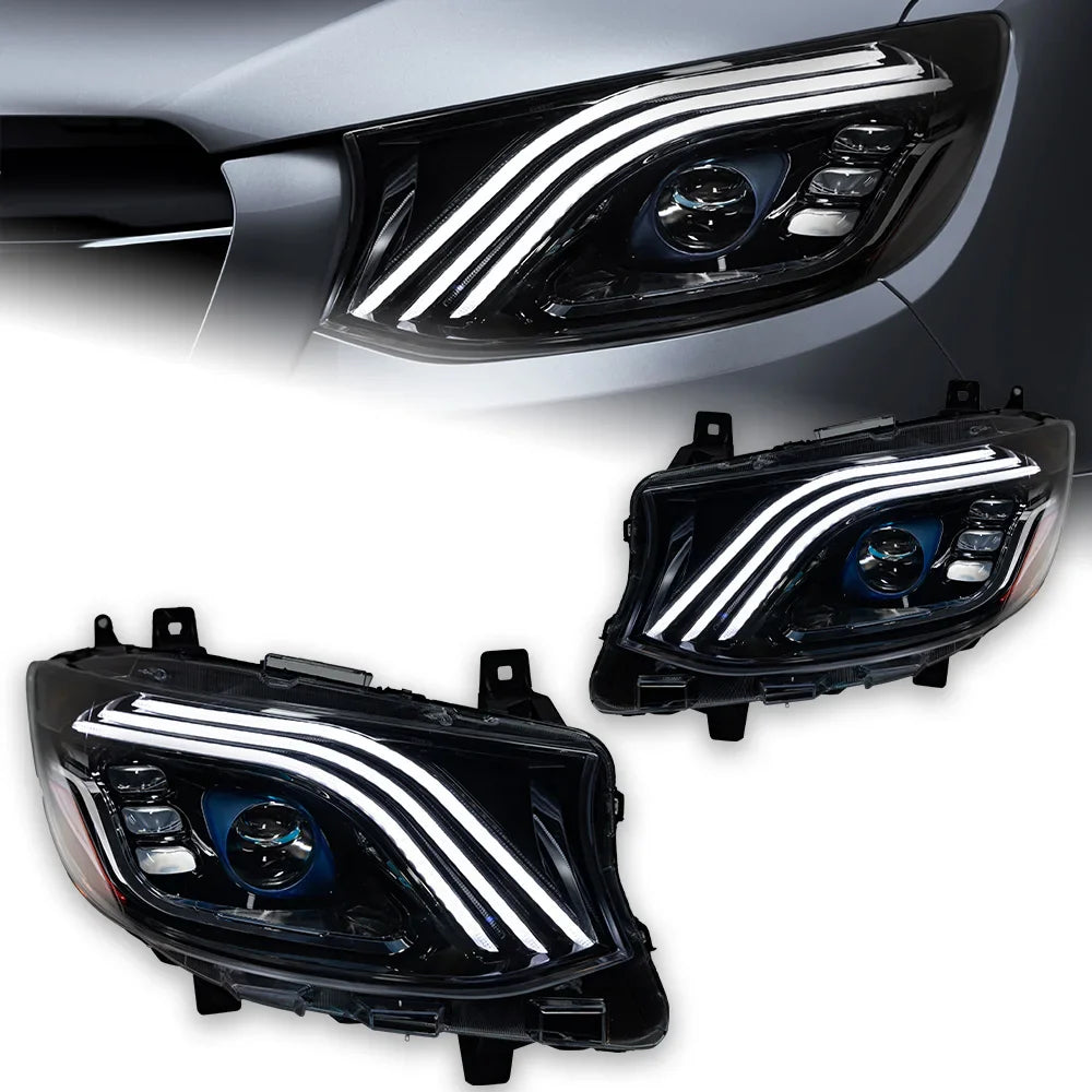 Headlights | Maybach Style | for Mercedes | Sprinter VS30