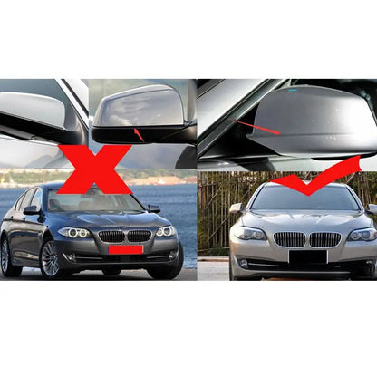 Mirror Cover M Style | for BMW 5 Series F10 | 6 Series F12 F13 | 7 Series F01 F02 skew Pre-LCI