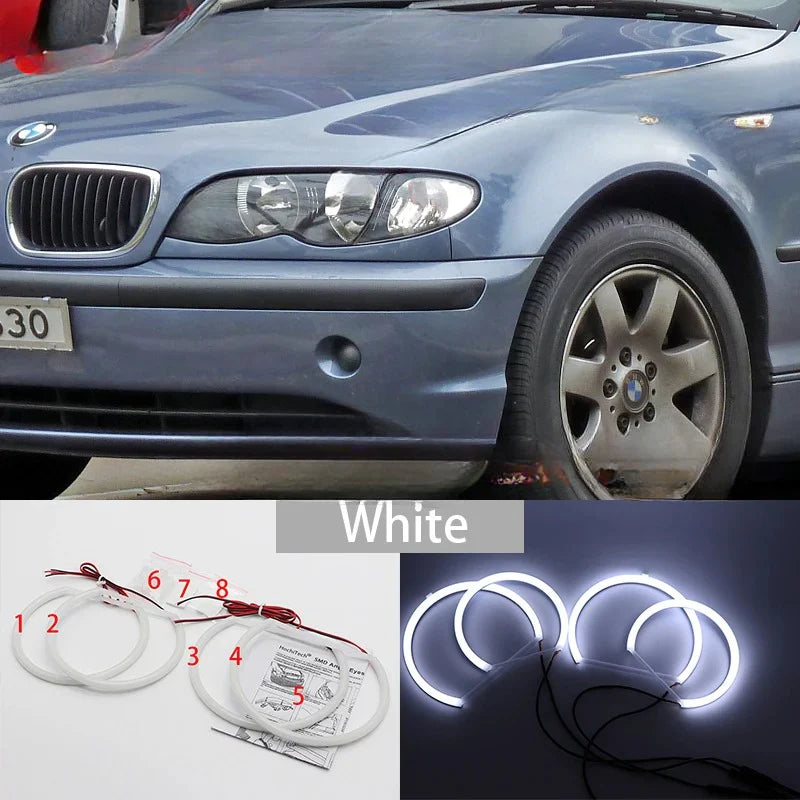 Angel Eyes Kit | LED White | for BMW 3 Series E46 LCI