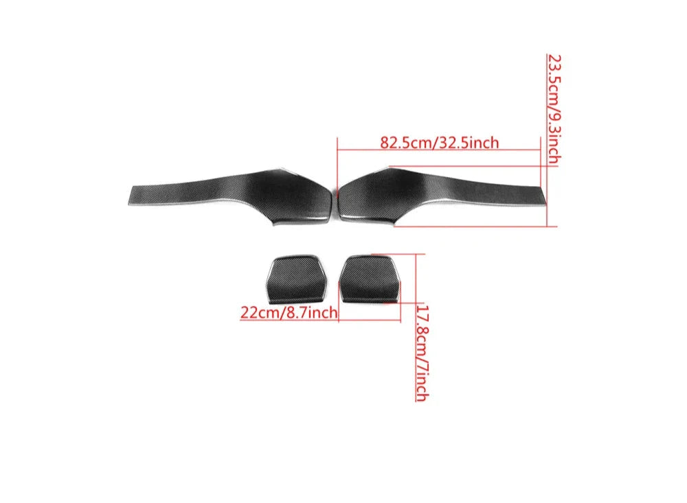 Seat Back Cover Trim Carbon Fiber | for BMW M2 | M3 | M4 | F80 | F82 | F83 | F87