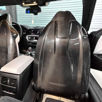 Seat Back Covers Carbon Fiber | for BMW M3 | M4 | G80 | G81 | G82 | G83