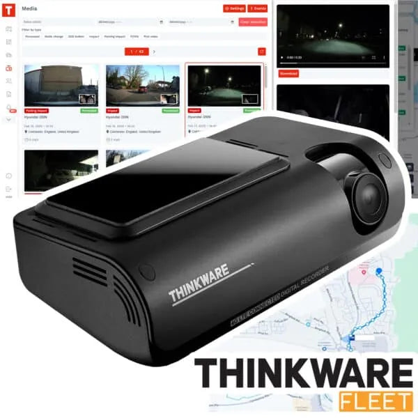 Thinkware TF700 Fleet Dash Cam | Front & Rear Camera