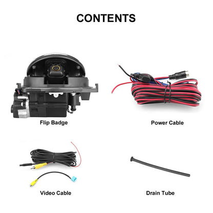 VW badge reversing camera for Golf, Passat and Polo