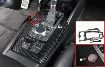 Mid Console Cover Carbon Fiber | for Audi | A3/S3/RS3 8V