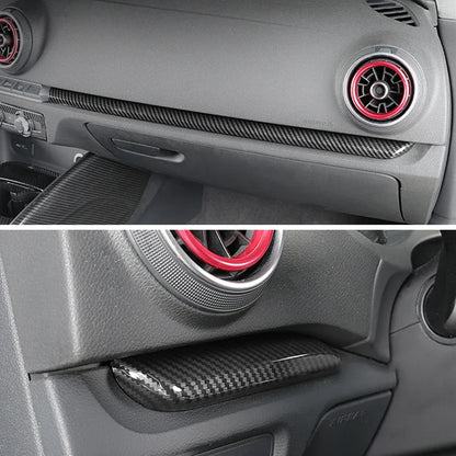 Interior Dashboard & Door Cover Carbon Fiber Look | for Audi A3/S3/RS3 8V